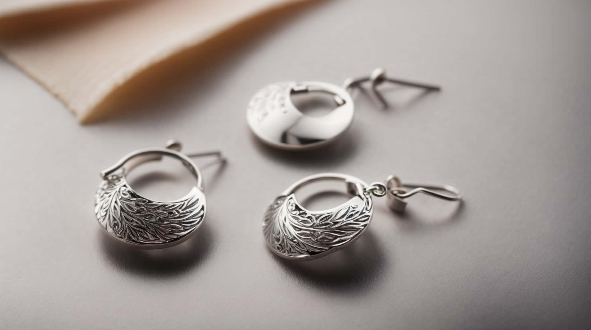 silver earrings