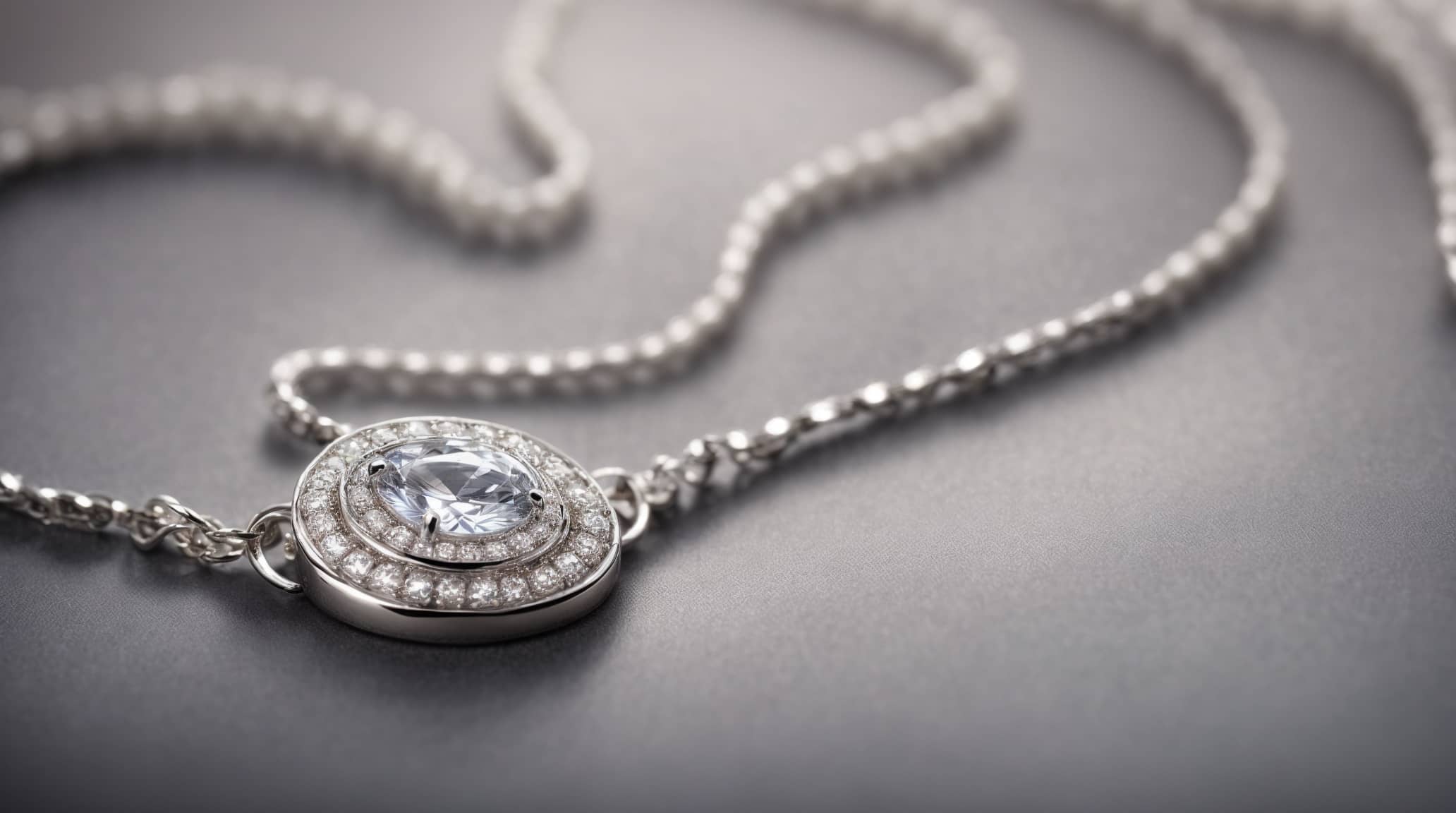 elegant silver necklace